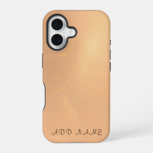Ethereal Dancer in Golden Light Elegant Wall Art iPhone 16 Case