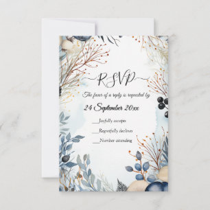 Ethereal Delicate Watercolor Serene Foliage Invitation
