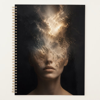 Ethereal Dissolving Face Portrait | Surreal Spirit Planner