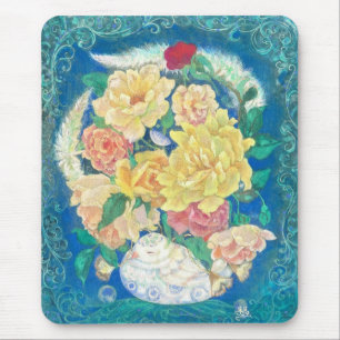 Ethereal Dove Bloom Mouse Mat