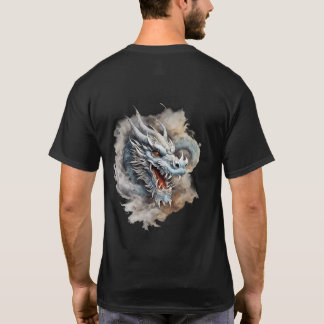  Ethereal Dragon: Minimalist T-Shirt Art