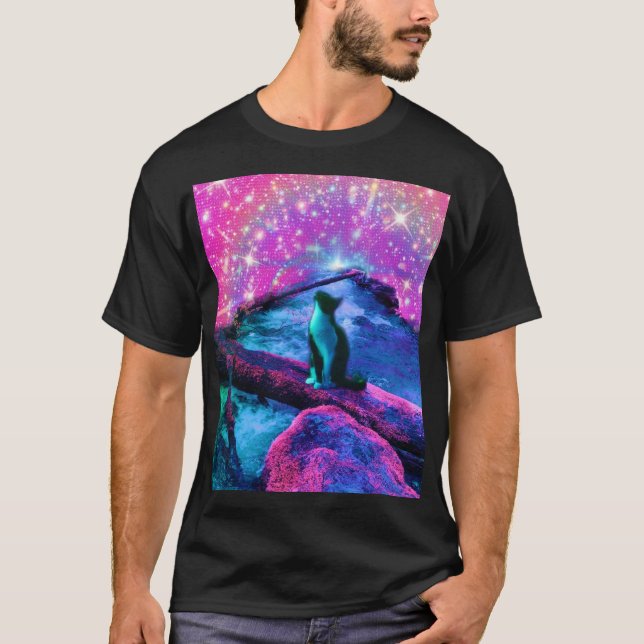 Ethereal Dreamer - Cat T-shirt  (Front)