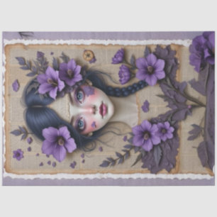 Ethereal Dreamer   Spring Purple Decoupage Paper 