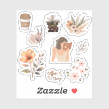 Ethereal Elegance: Aesthetic Sticker Collection