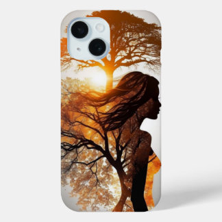 Ethereal Elegance: AI-Designed Beautiful Woman iPhone 15 Case
