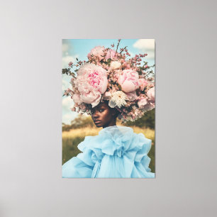 Ethereal Elegance in Bloom Canvas Print