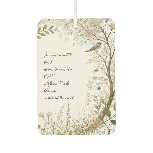 Ethereal Enchanted Forest Car Air Freshener (Front)