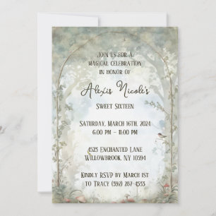 Ethereal Enchanted Forest Invitation
