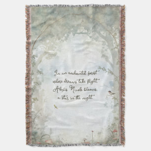 Ethereal Enchanted Forest Throw Blanket