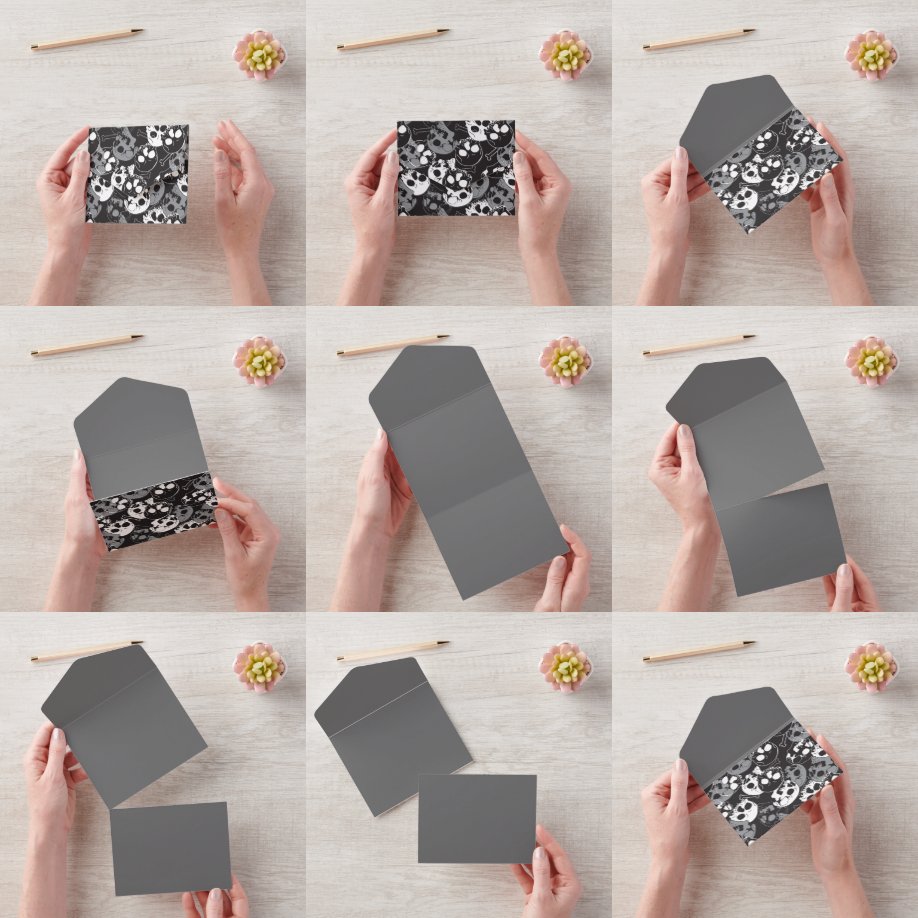 Ethereal Enigma: Intricate Patterned Skull Design All In One Invitation