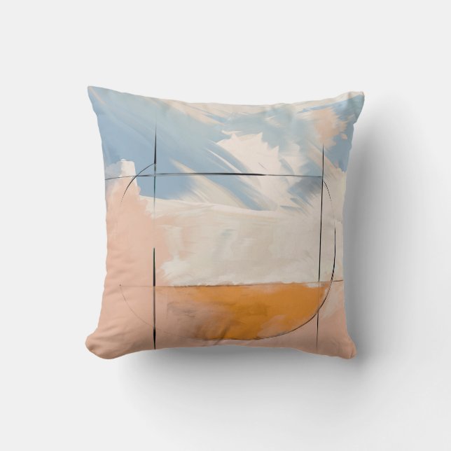 Ethereal Equilibrium: Where Geometry Meets the Sky Cushion (Front)