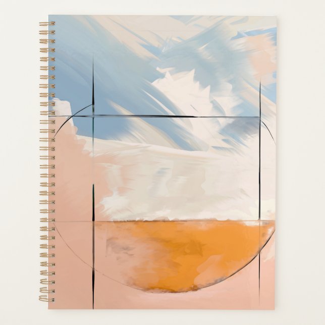 Ethereal Equilibrium: Where Geometry Meets the Sky Planner (Front)