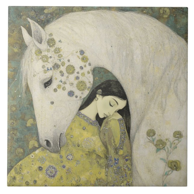 Ethereal Equine Moonlit Dream Tile (Front)