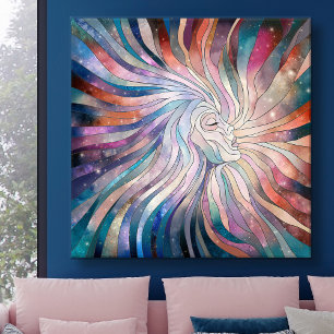 Ethereal Essence - Mosaic Art Canvas Print