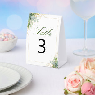 Ethereal Eucalyptus Foliage Greenery Table Number