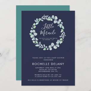 Ethereal Eucalyptus Scripture Baby Shower Invitation