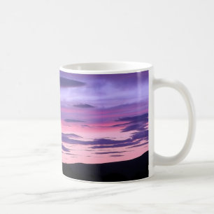 Ethereal Evening Sunset Soft Purple Gradient Sky  Coffee Mug