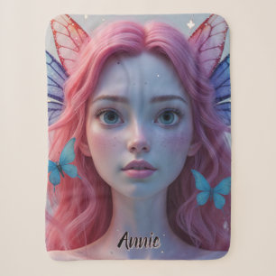 Ethereal Fairy Girl: Sherpa Blanket