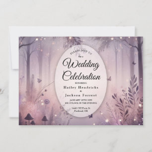 Ethereal Fairy Lights Forest Wedding Invitation