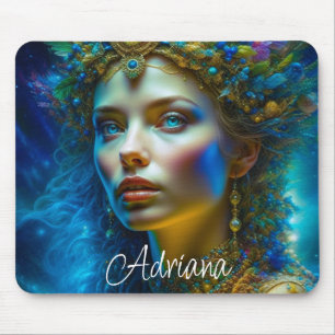 Ethereal Fantasy Art Princess Goddess and Jewels Mouse Mat