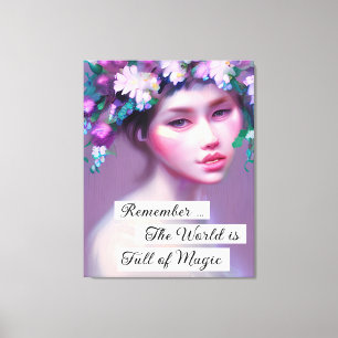 Ethereal Fantasy Fairytale Art   Pretty Women  Canvas Print