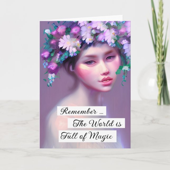 Ethereal Fantasy Fairytale Art | Pretty Women  Card (Front)