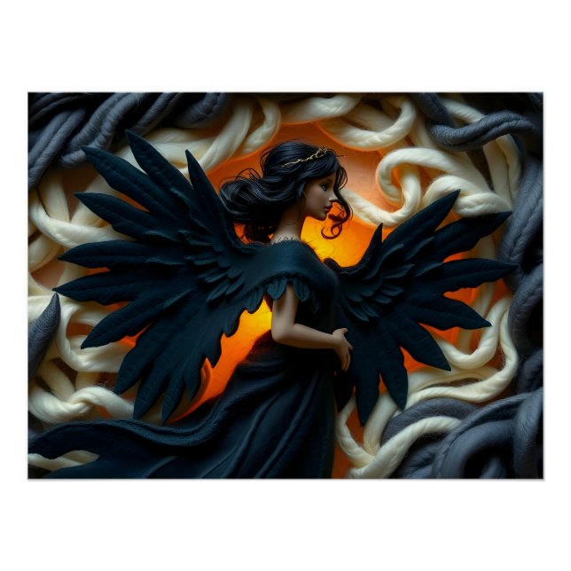Ethereal Felt Angel Poster (Front)
