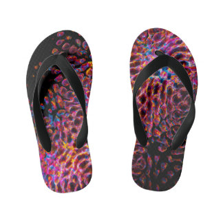 "Ethereal Fire: A Captivating Lightpainting of Kid's Flip Flops