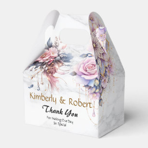 Ethereal Floral Mandala in Soft Pastel Elegance Favour Box