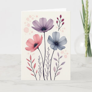 Ethereal Floral Mothers Day Card