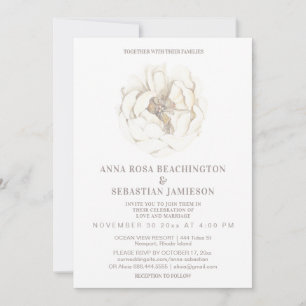 *~* Ethereal Floral ROSE AR8 RSVP Wedding Invitati Invitation