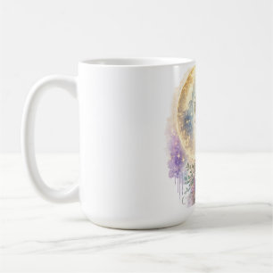 Ethereal Floral Woman Hummingbird Mug