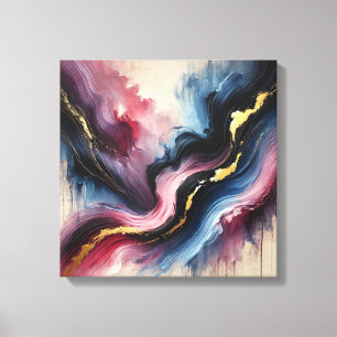 Ethereal Flow – Elegant Abstract Art Canvas Print