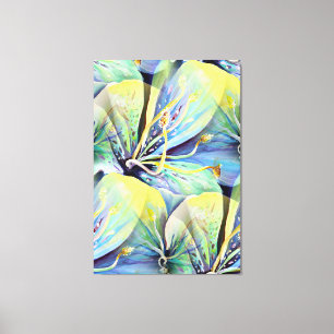 Ethereal Flower Petals in Watercolor Canvas Print