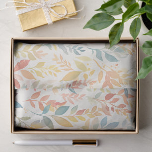 Ethereal Foliage Watercolor Botanical Tissue Paper