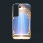 Ethereal Forest Archway Phone Case<br><div class="desc">Carry a piece of pure enchantment with you everywhere. This stunning phone case features an ethereal visualisation of an ornate archway bathed in brilliant light beams within a mystical forest. Lush foliage and glowing details surround a stone pathway leading to a serene platform, creating a breathtaking scene of spiritual wonder...</div>