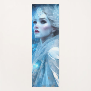Ethereal Frozen Snow Queen Fantasy Art Yoga Mat