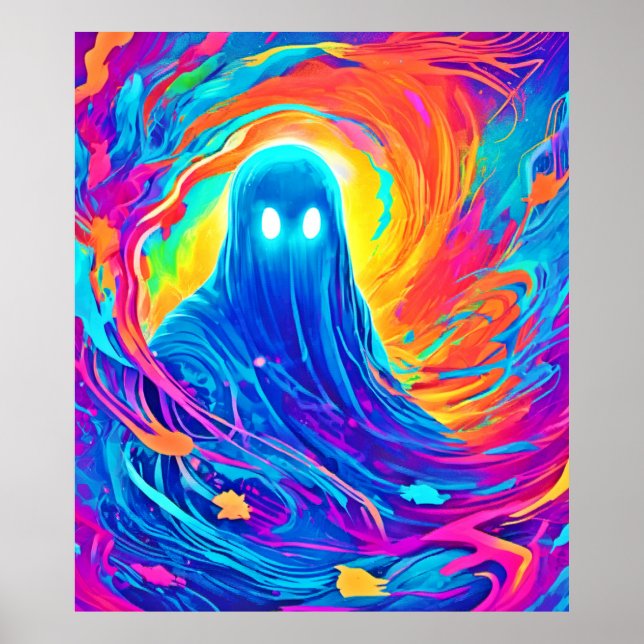 Ethereal Ghostly Creation Poster (Front)