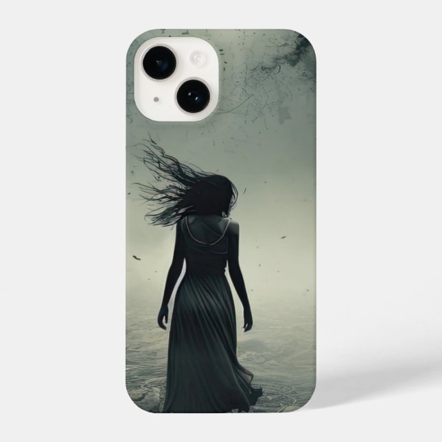 Ethereal Ghostly Woman Phone Case (Back)