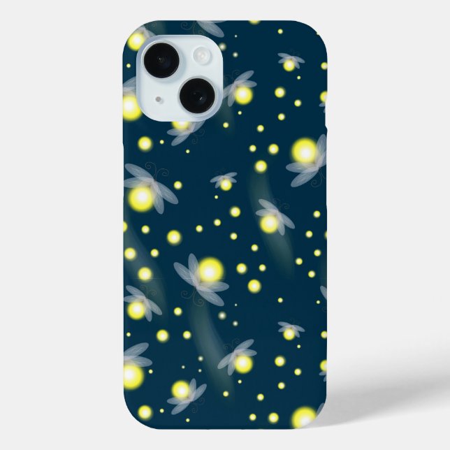 Ethereal Glowing Fireflies at Night Pattern Case-Mate iPhone Case (Back)