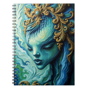 Ethereal Goddess: Fusion of Art and Fantasy Notebook