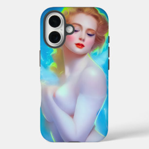 Ethereal Goddess Portrait – Surreal Fantasy iPhone 16 Case