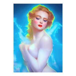 Ethereal Goddess Portrait – Surreal Fantasy Photo Print
