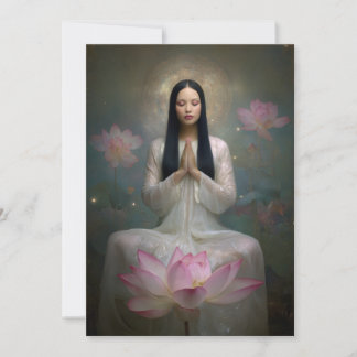 Ethereal Goddess Quan Yin High Frequency Floral Invitation