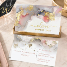 Ethereal Gold and Grey Marble