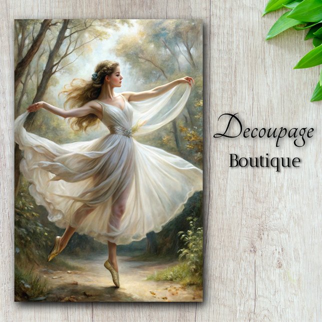 Ethereal Grace: Forest Ballet Decoupage Tissue Paper (Ethereal Grace: Forest Ballet Decoupage Tissue Paper)