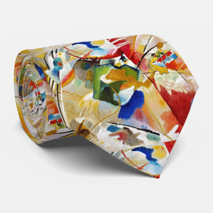 Ethereal Green Centre: A Kandinsky Masterpiece Tie
