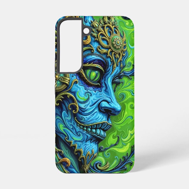 Ethereal Guardian: Fusion of Elements Samsung Galaxy S22 Case (Back)