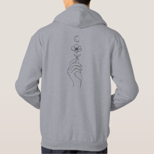 Ethereal Hand" Art Men's Hoodie   Mystic Moon Flow
