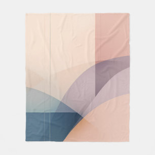 Ethereal Harmony Summary Art Modern Pastel Color Fleece Blanket